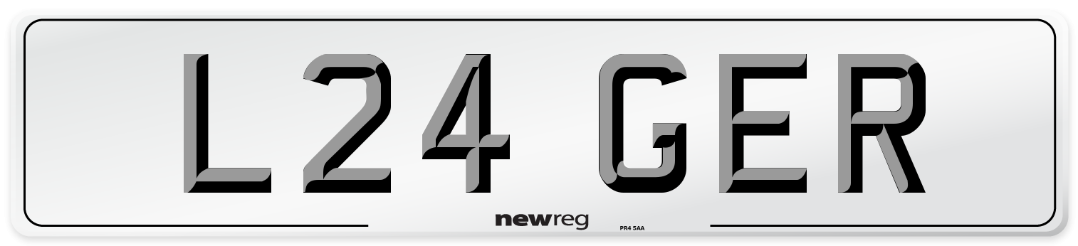 L24 GER Number Plate from New Reg